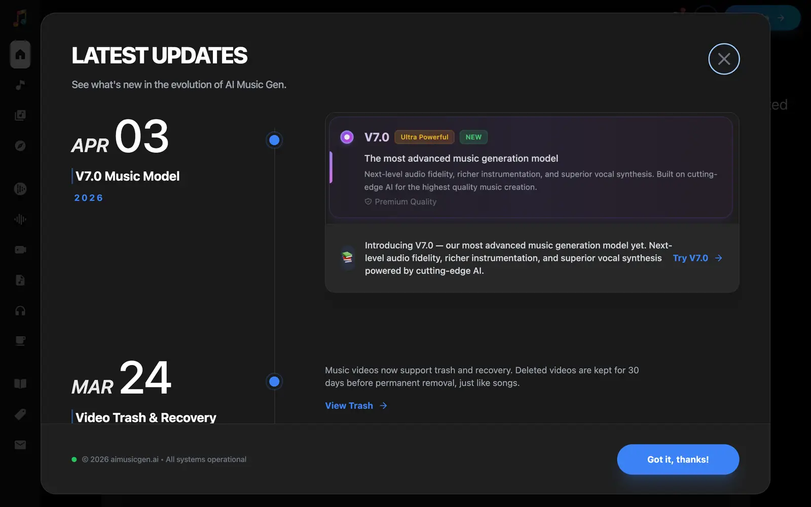 Screenshot of the AIMusicGen.ai website