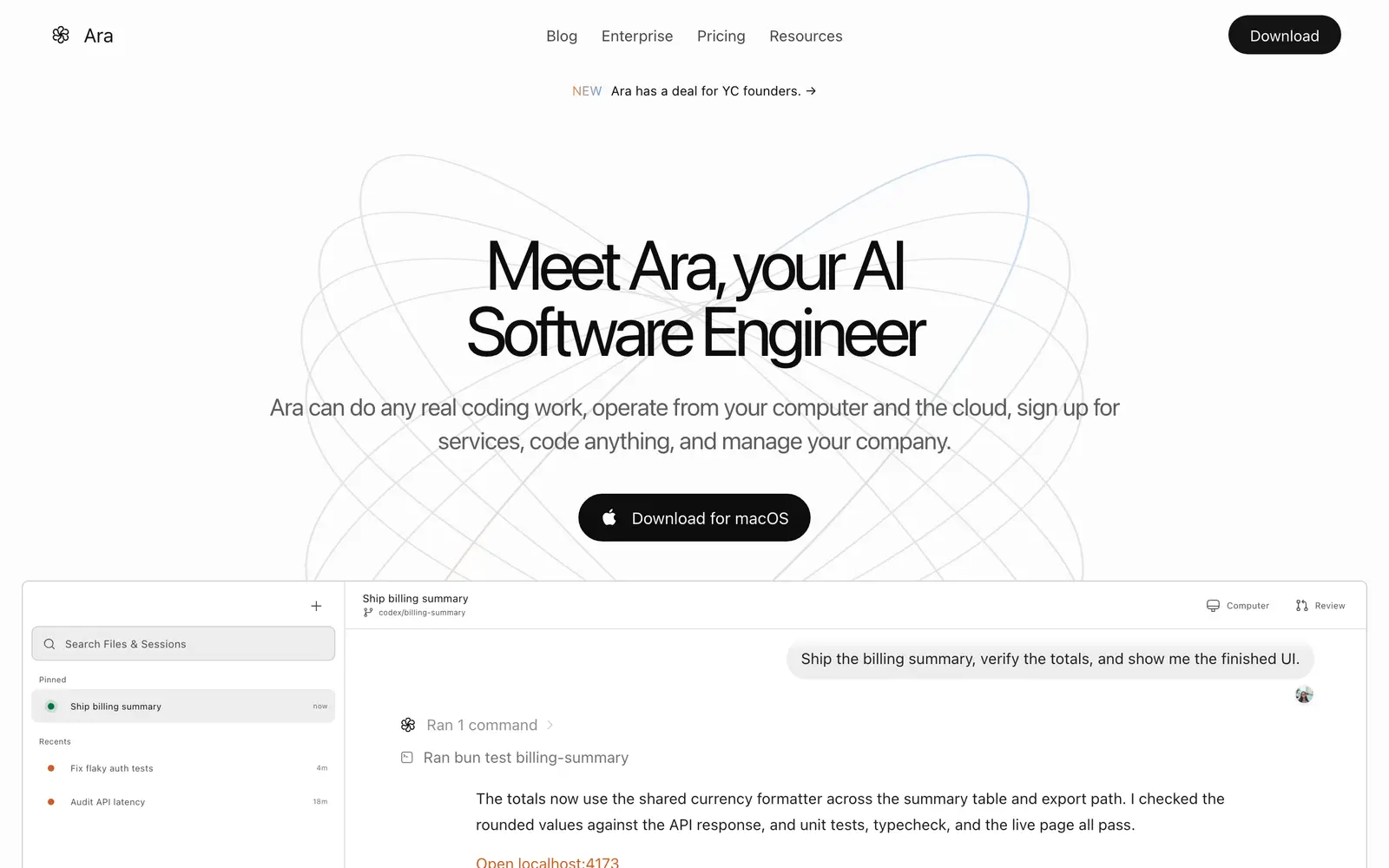 Screenshot of the Reason website