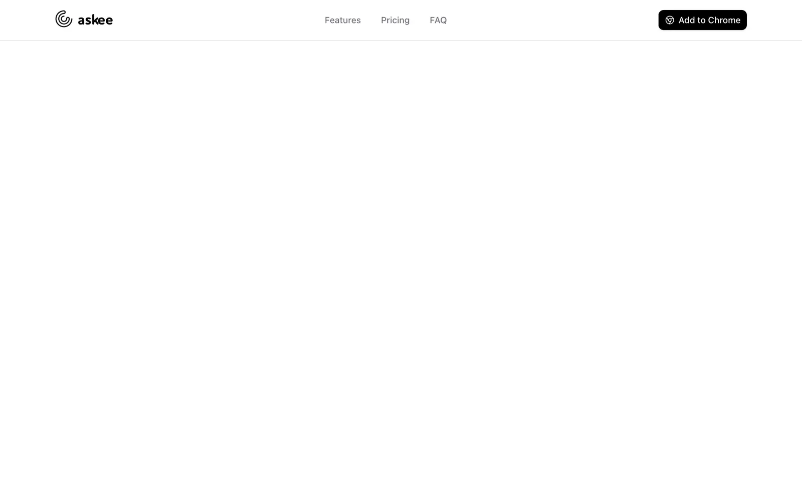 Screenshot of the Askee website