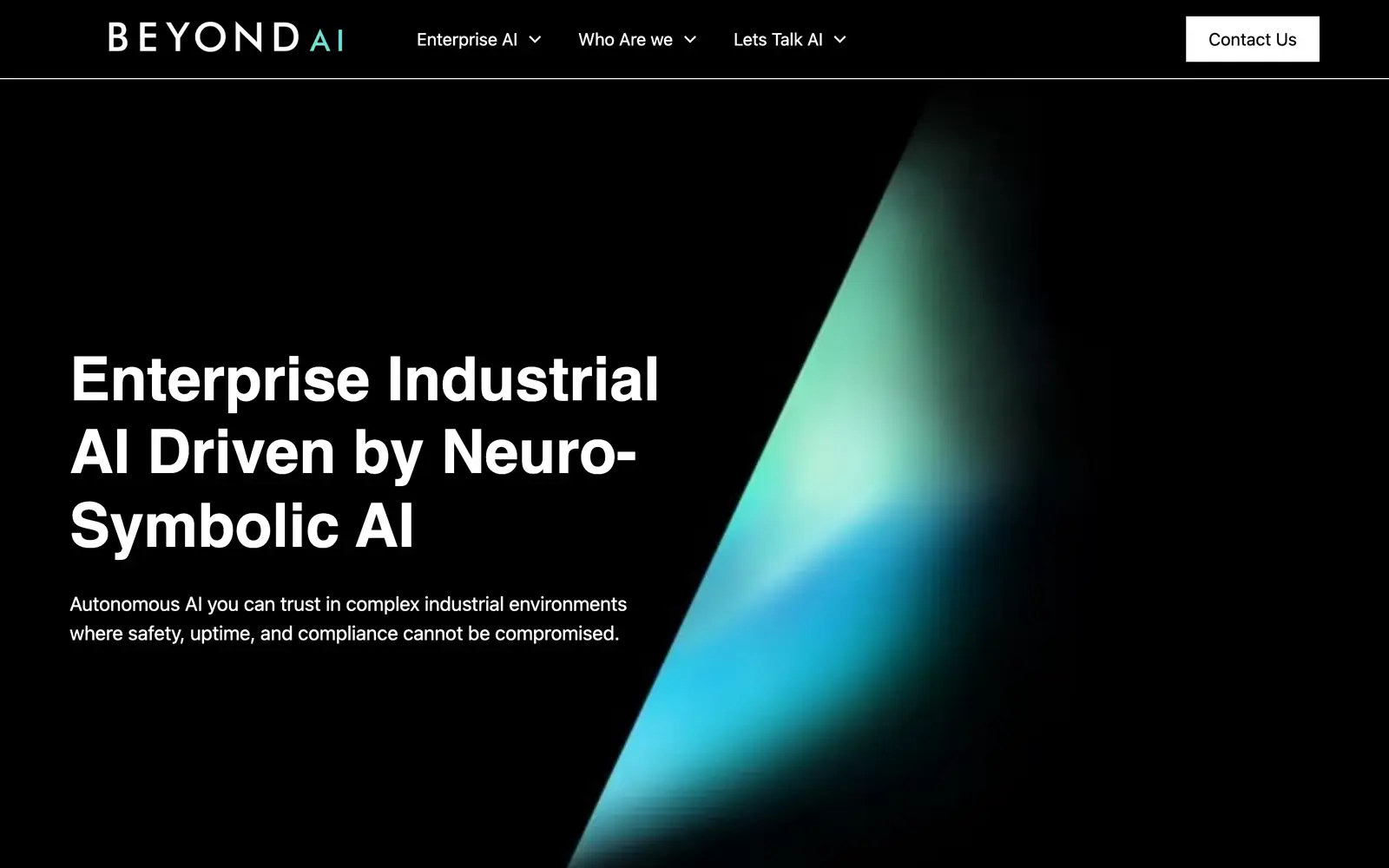 Screenshot of the Beyond Limits website