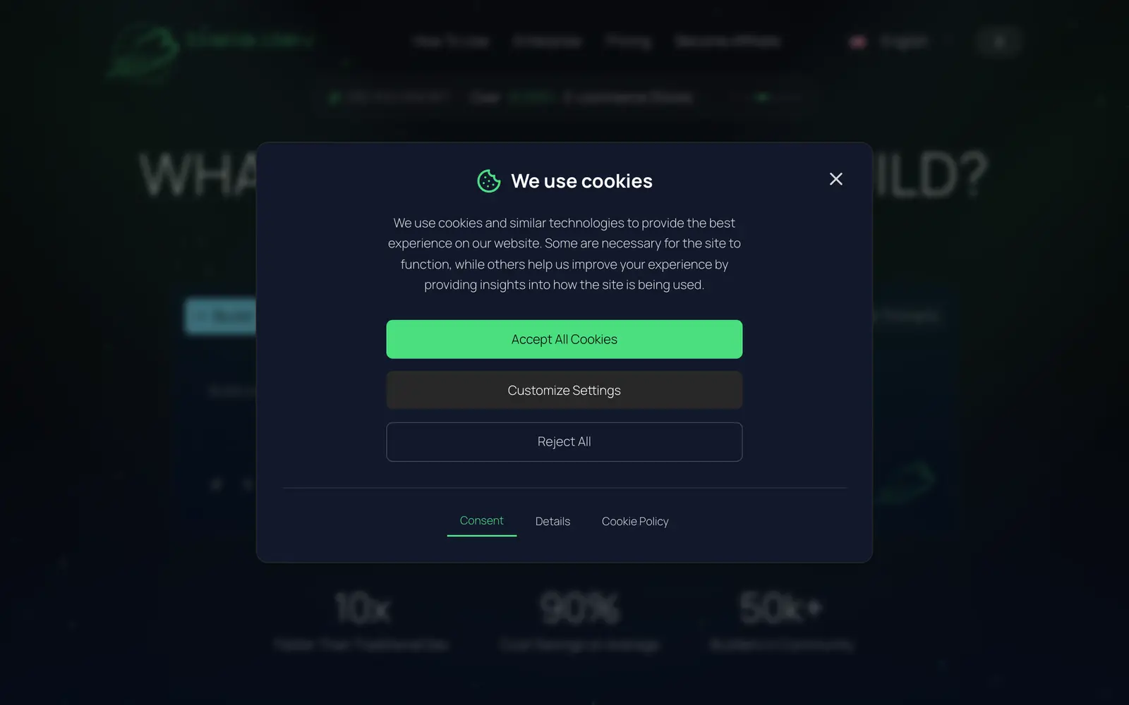 Screenshot of the Biela.dev website