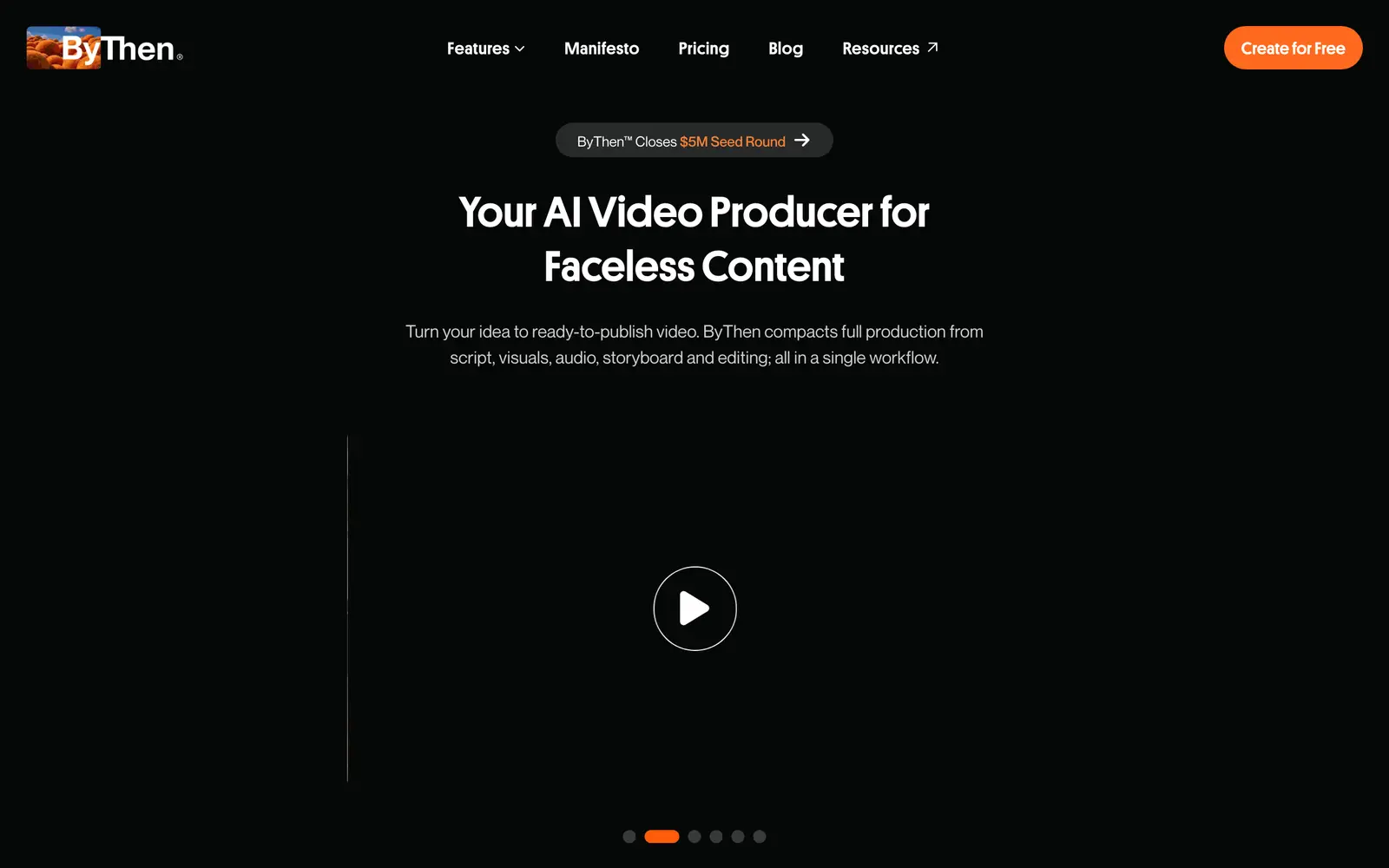 Screenshot of the ByThen website