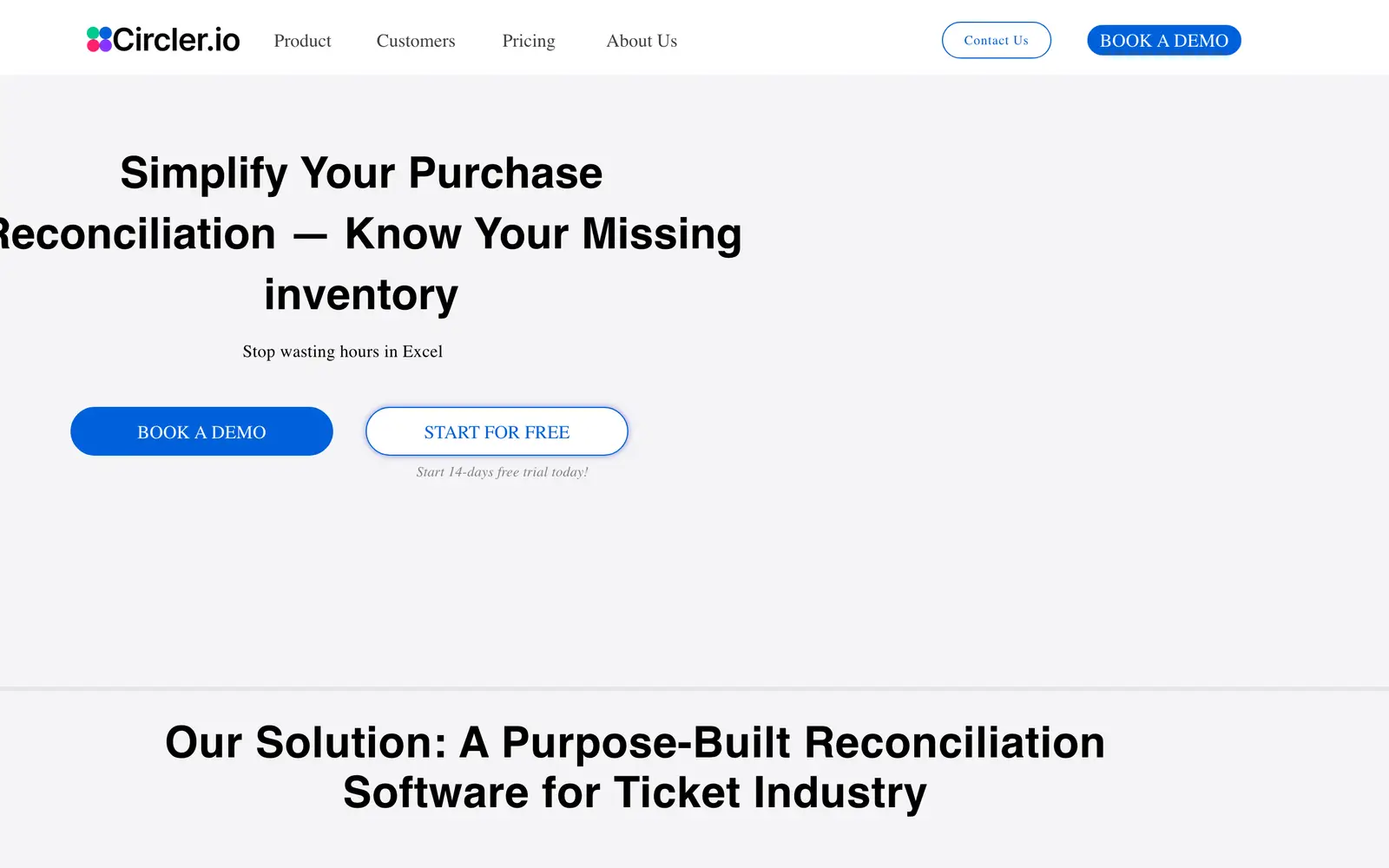 Screenshot of the Circler website