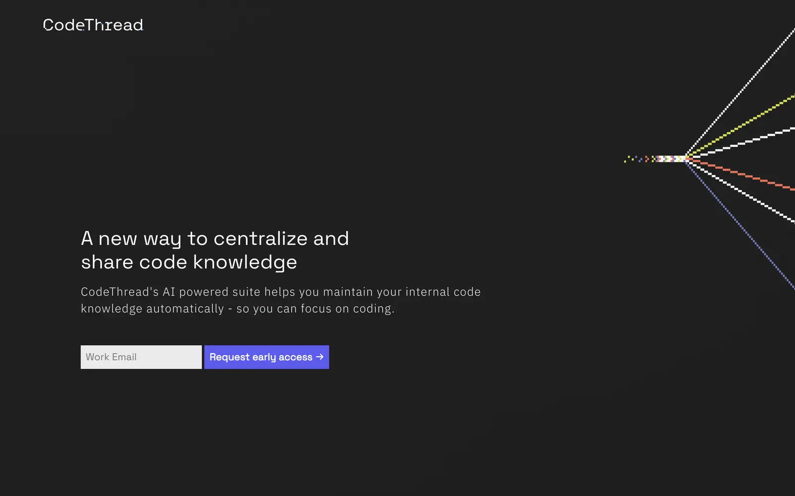 Screenshot of the CodeThread website