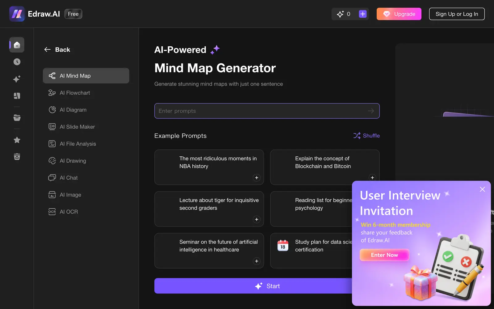 Screenshot of the Edraw.AI website