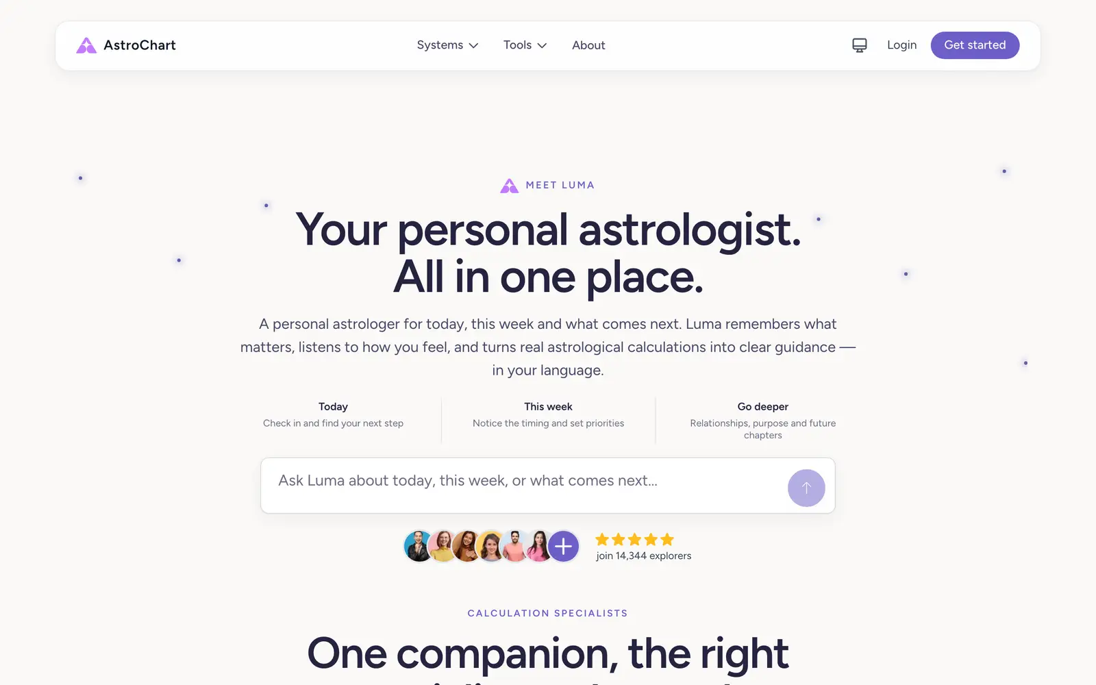 Screenshot of the FrogLead website