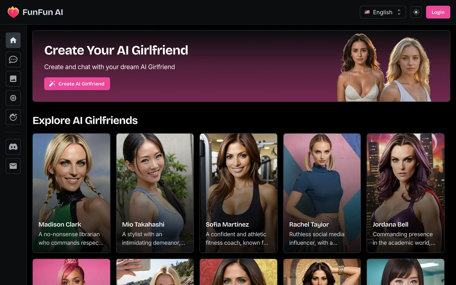 Screenshot of the FunFun website