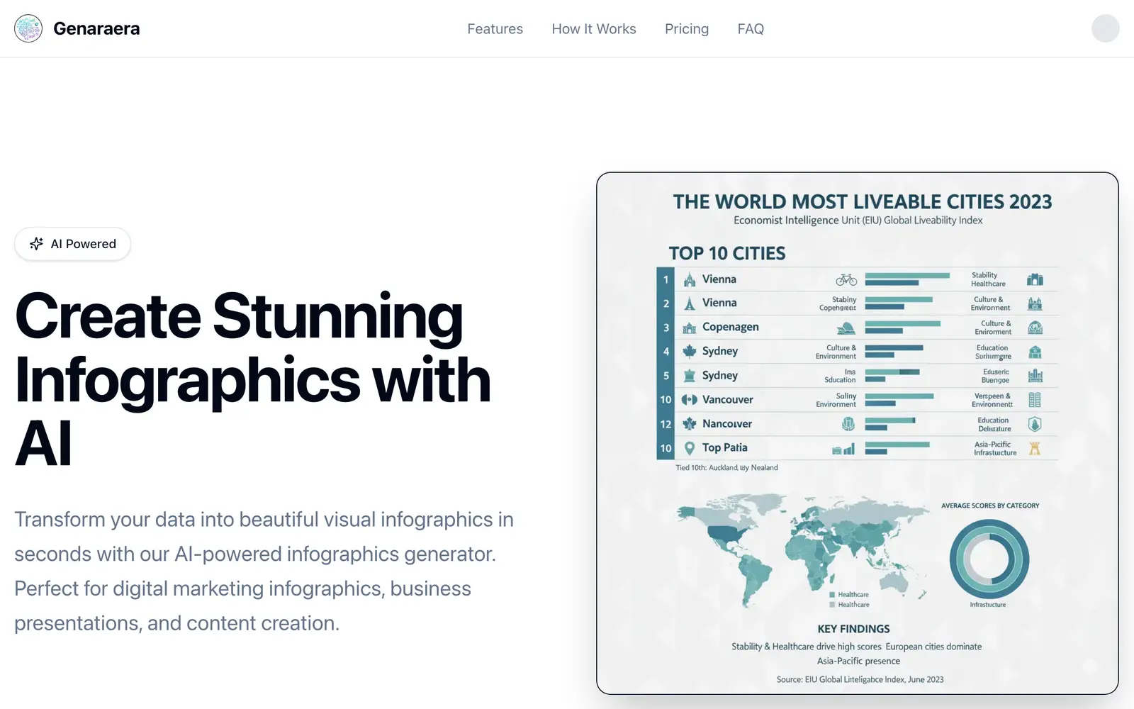 Screenshot of the Genaraera website