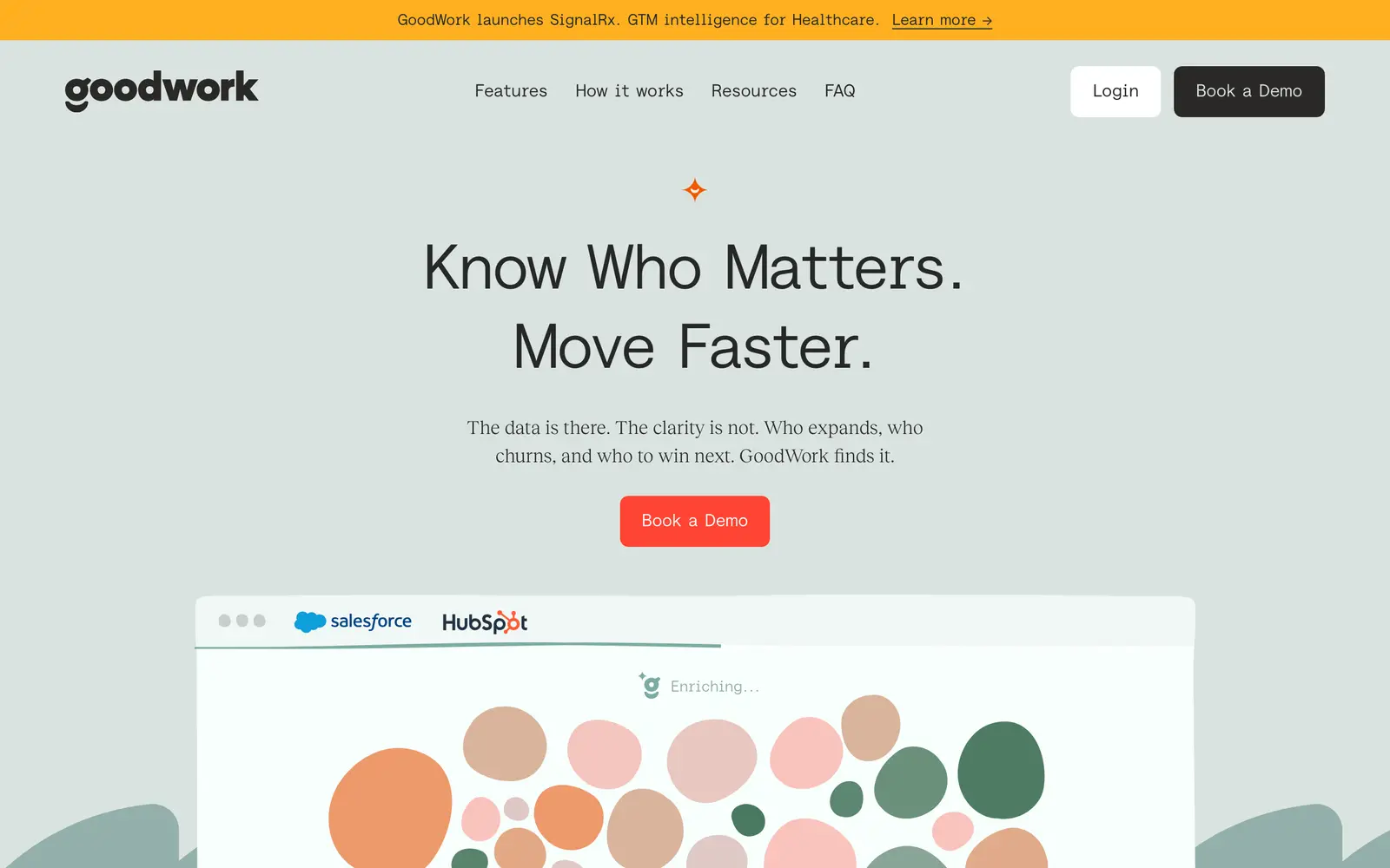 Screenshot of the GoodWork website
