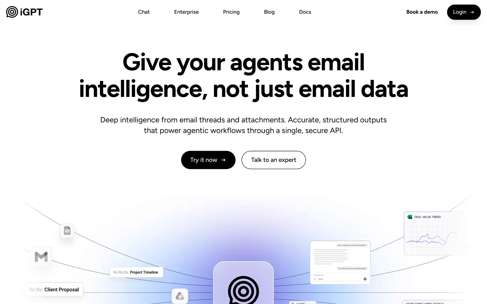 Screenshot of the iGPT website