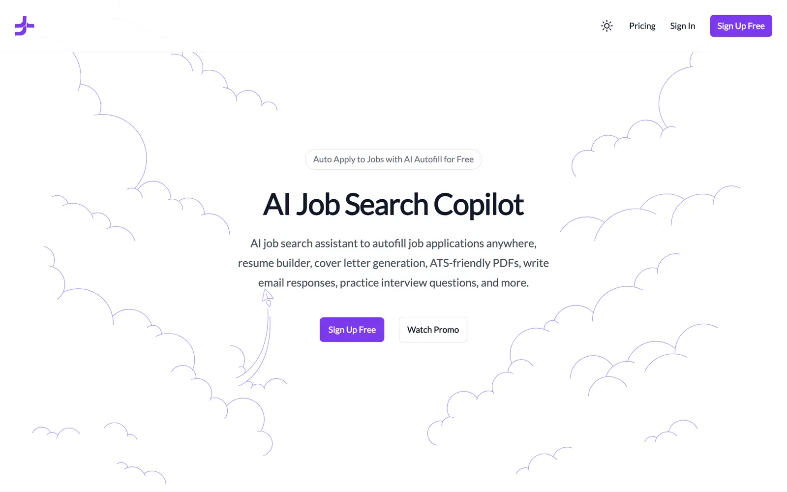 Screenshot of the JobJette website