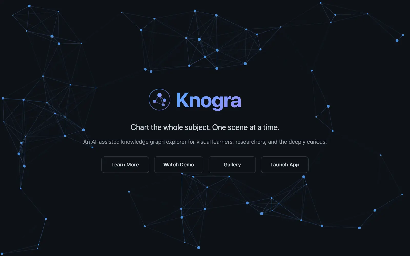 Screenshot of the Knogra website