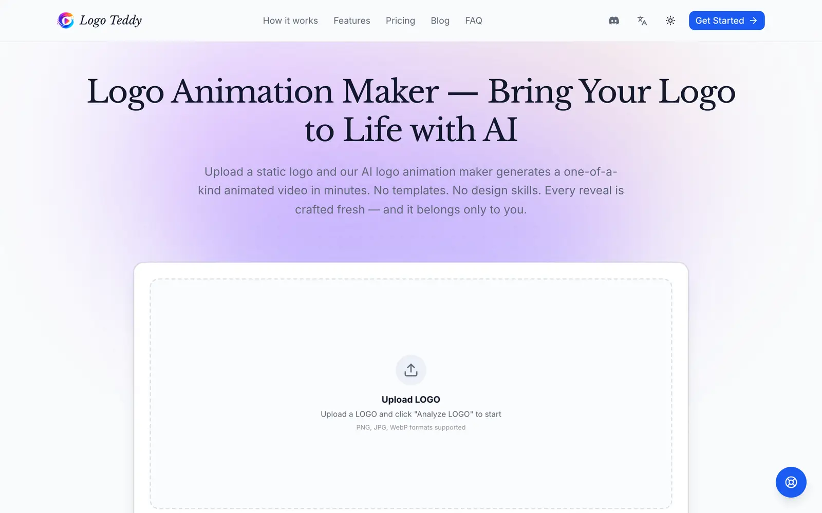 Screenshot of the LogoTeddy website