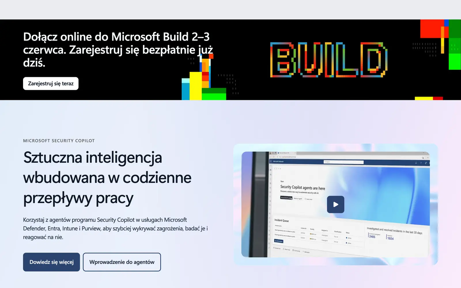 Screenshot of the Microsoft Security Copilot website