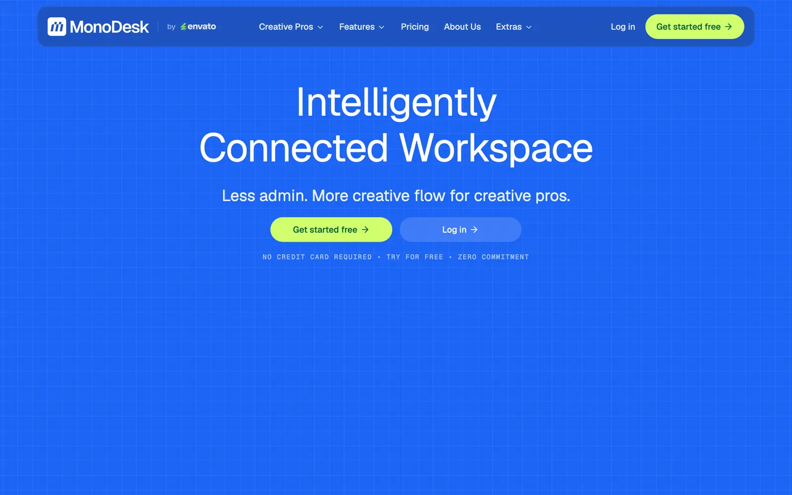 Screenshot of the MonoDesk website