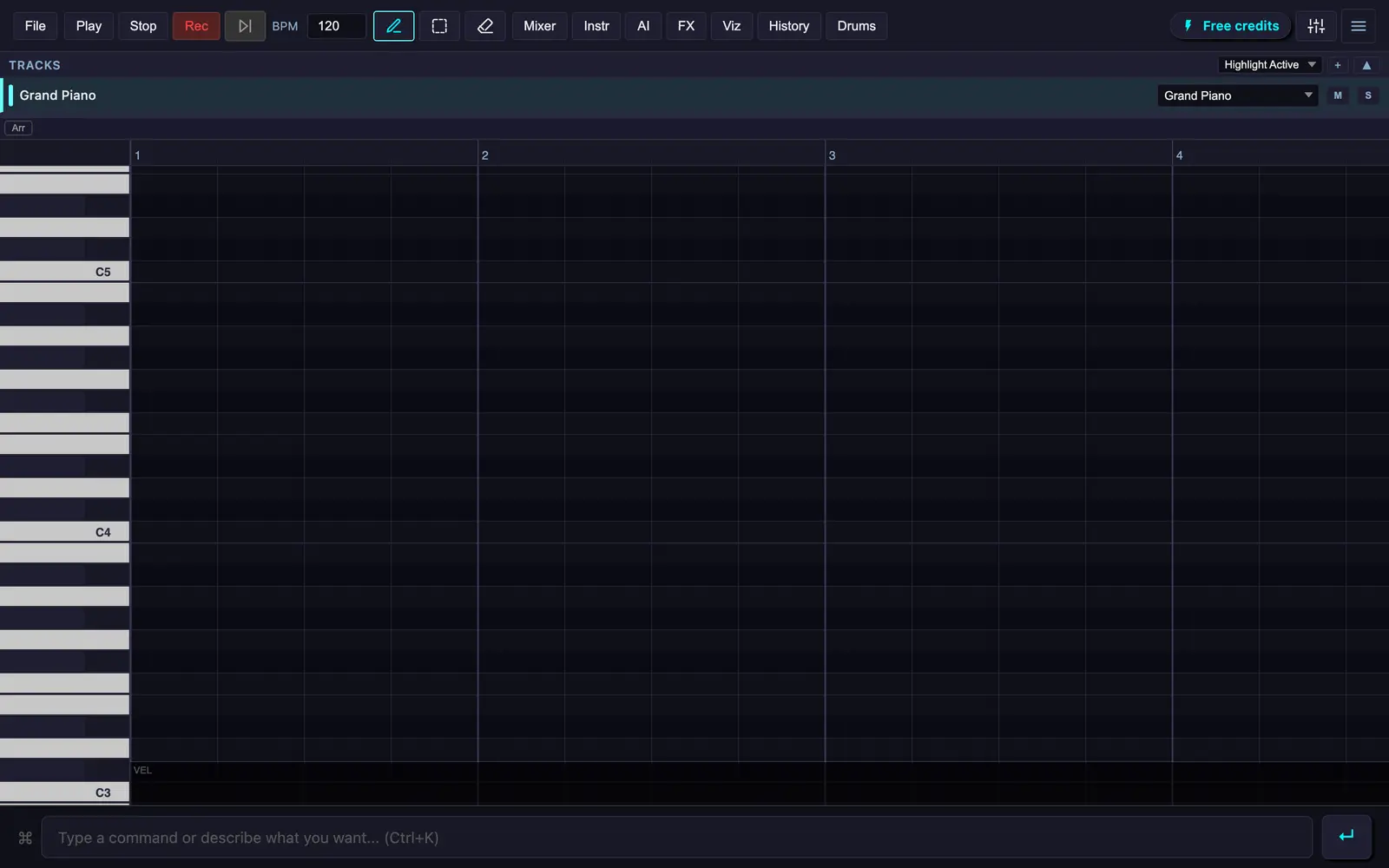 Screenshot of the Muuic website