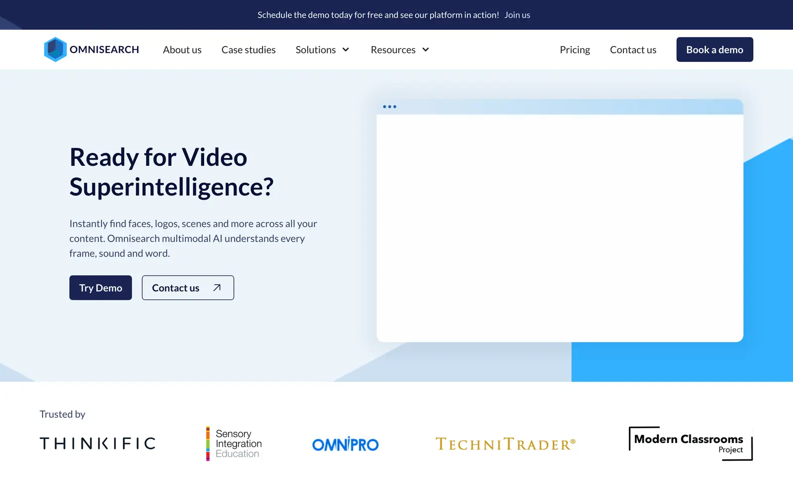 Screenshot of the Omnisearch website