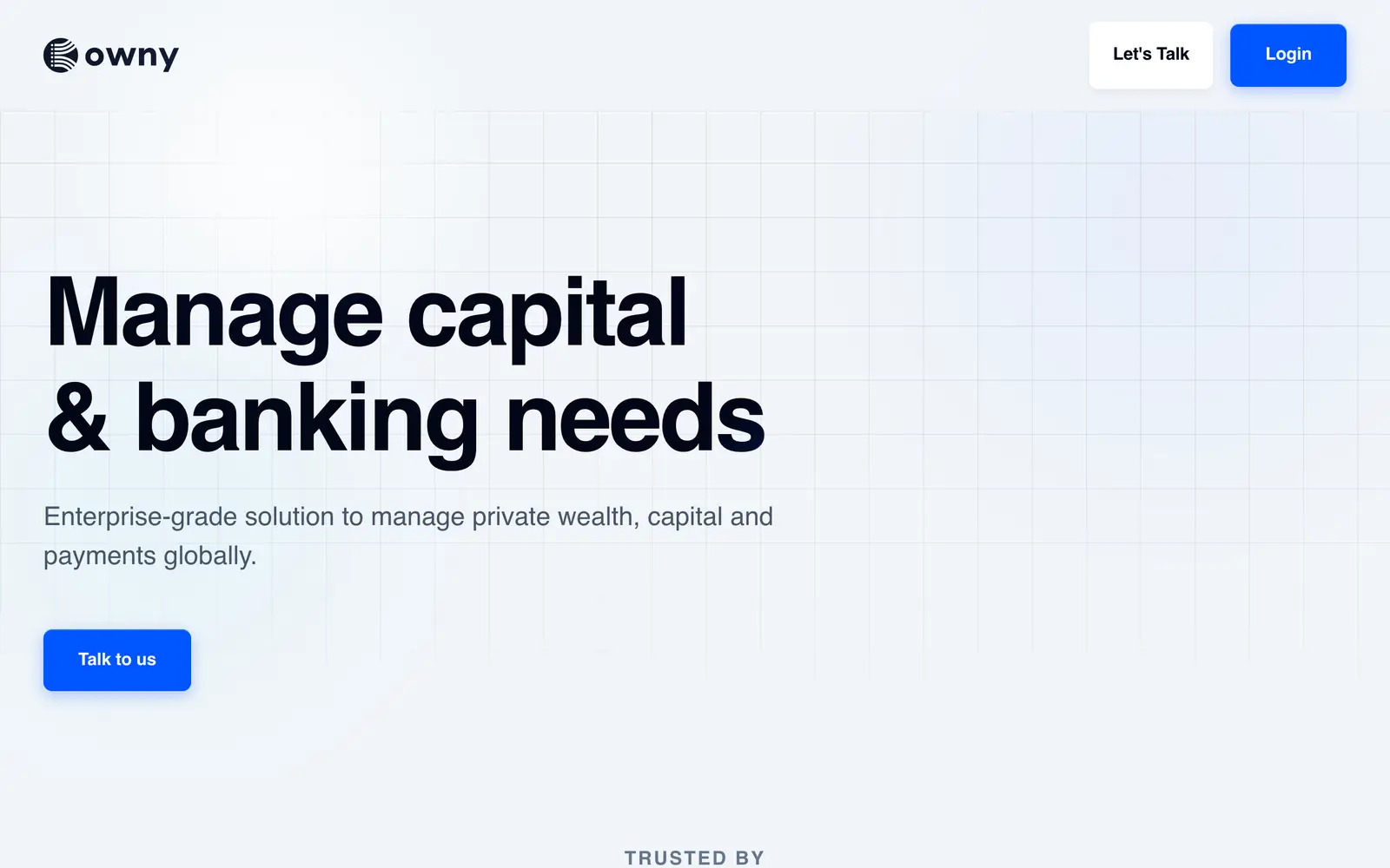 Screenshot of the Owny website