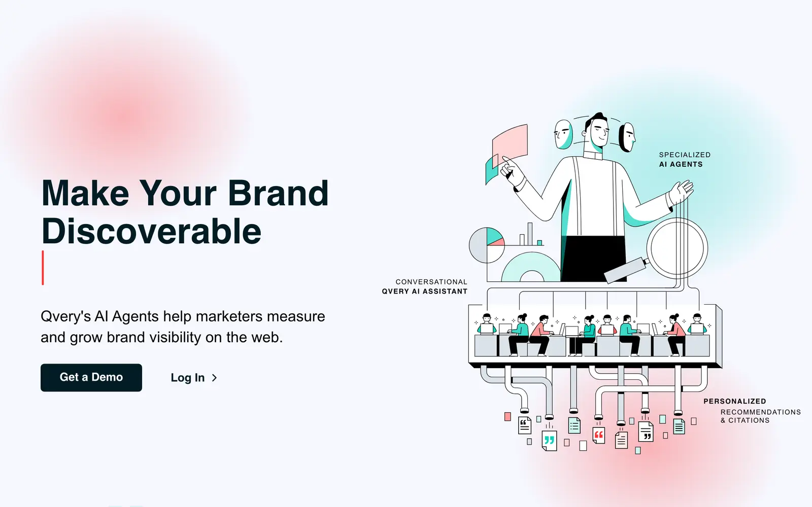 Screenshot of the Qvery website