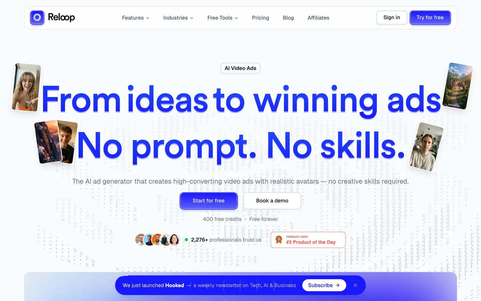 Screenshot of the Reloop website