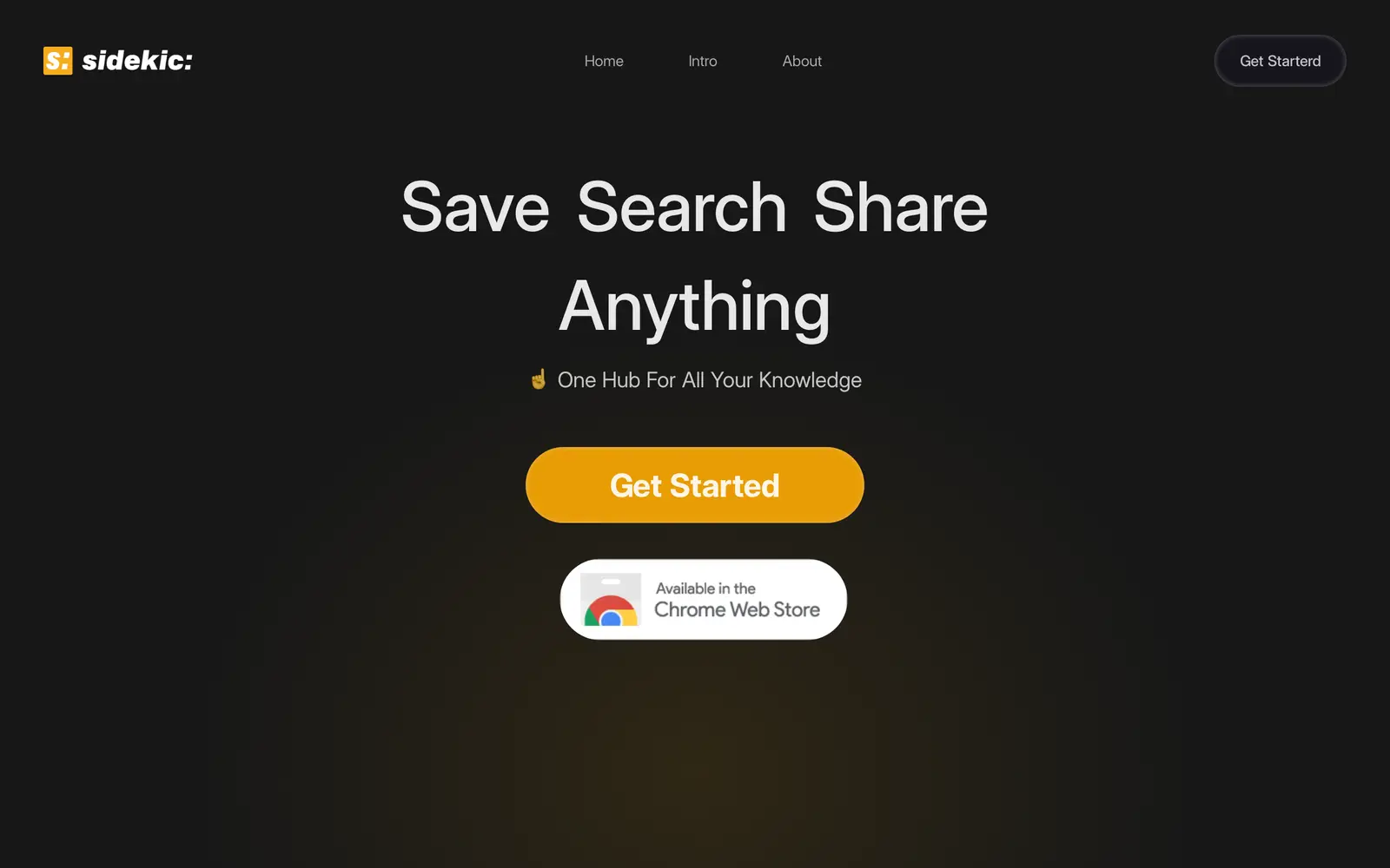 Screenshot of the Sidekic AI website