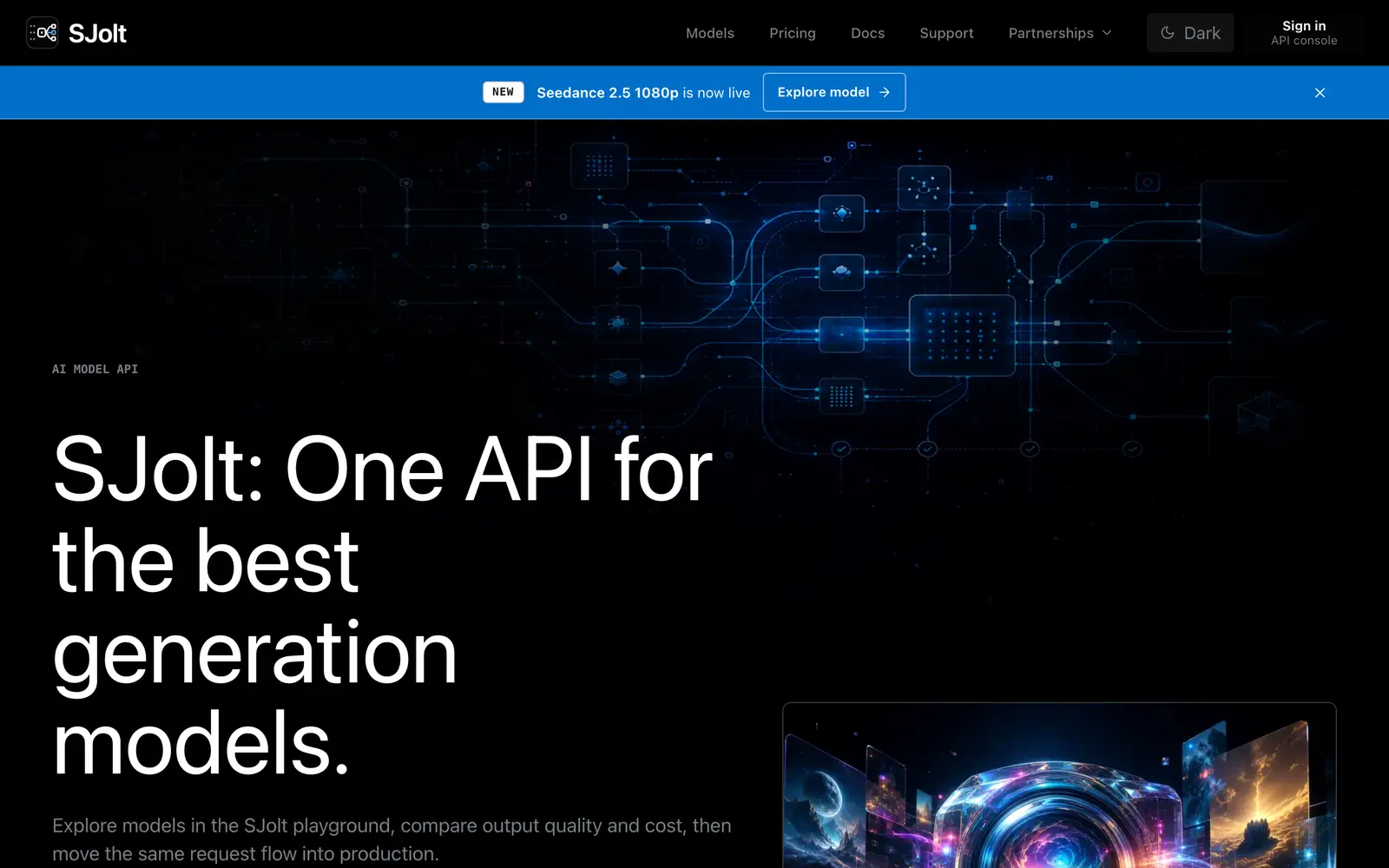 Screenshot of the SJolt website