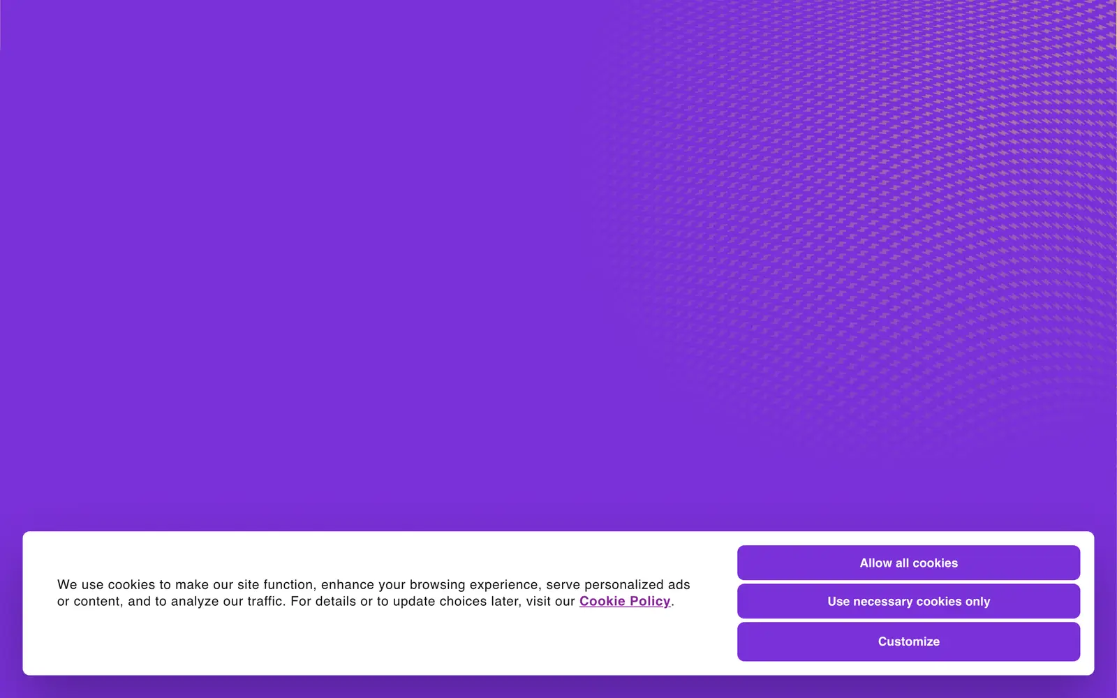 Screenshot of the Smartly website