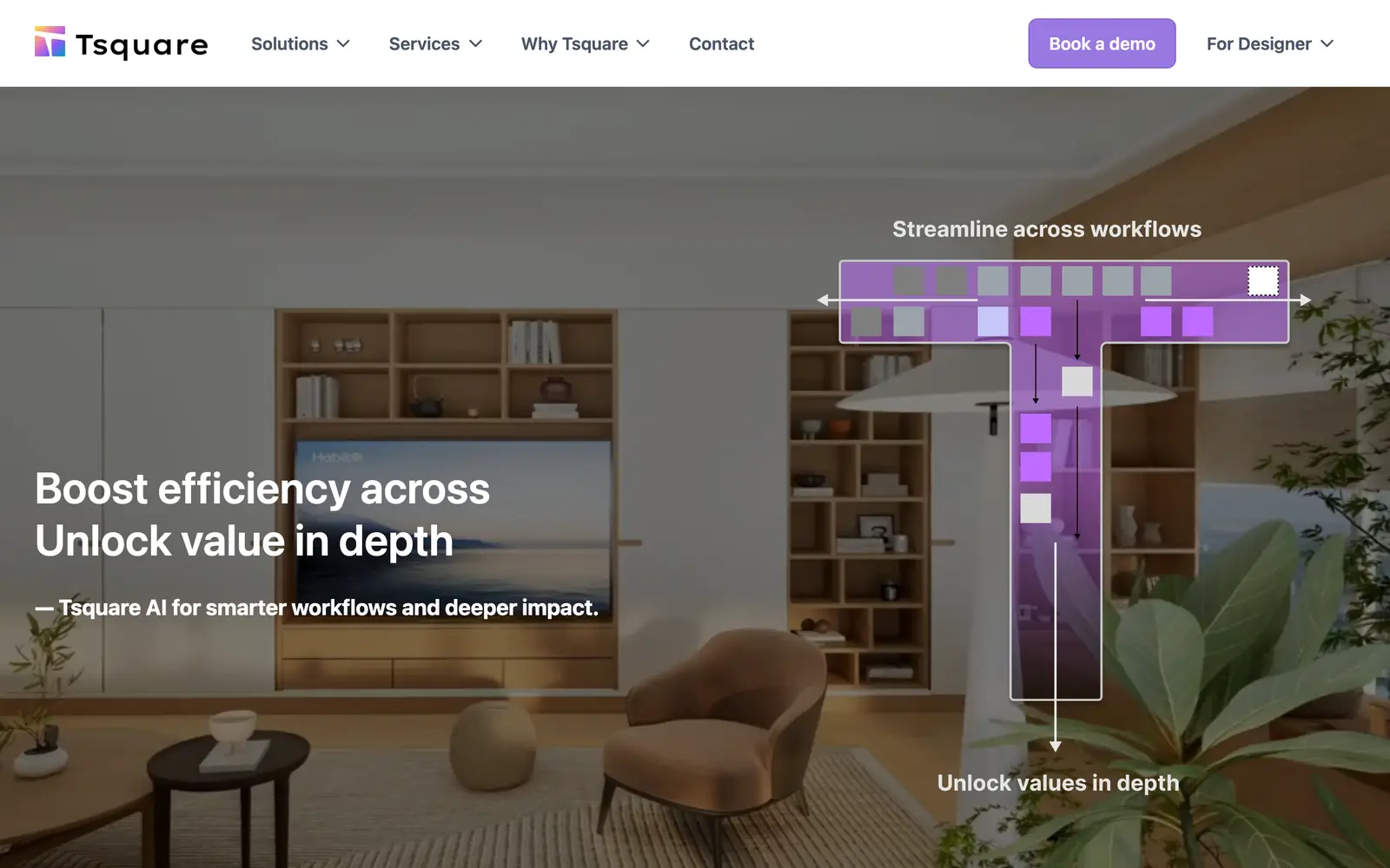 Screenshot of the T-Square website