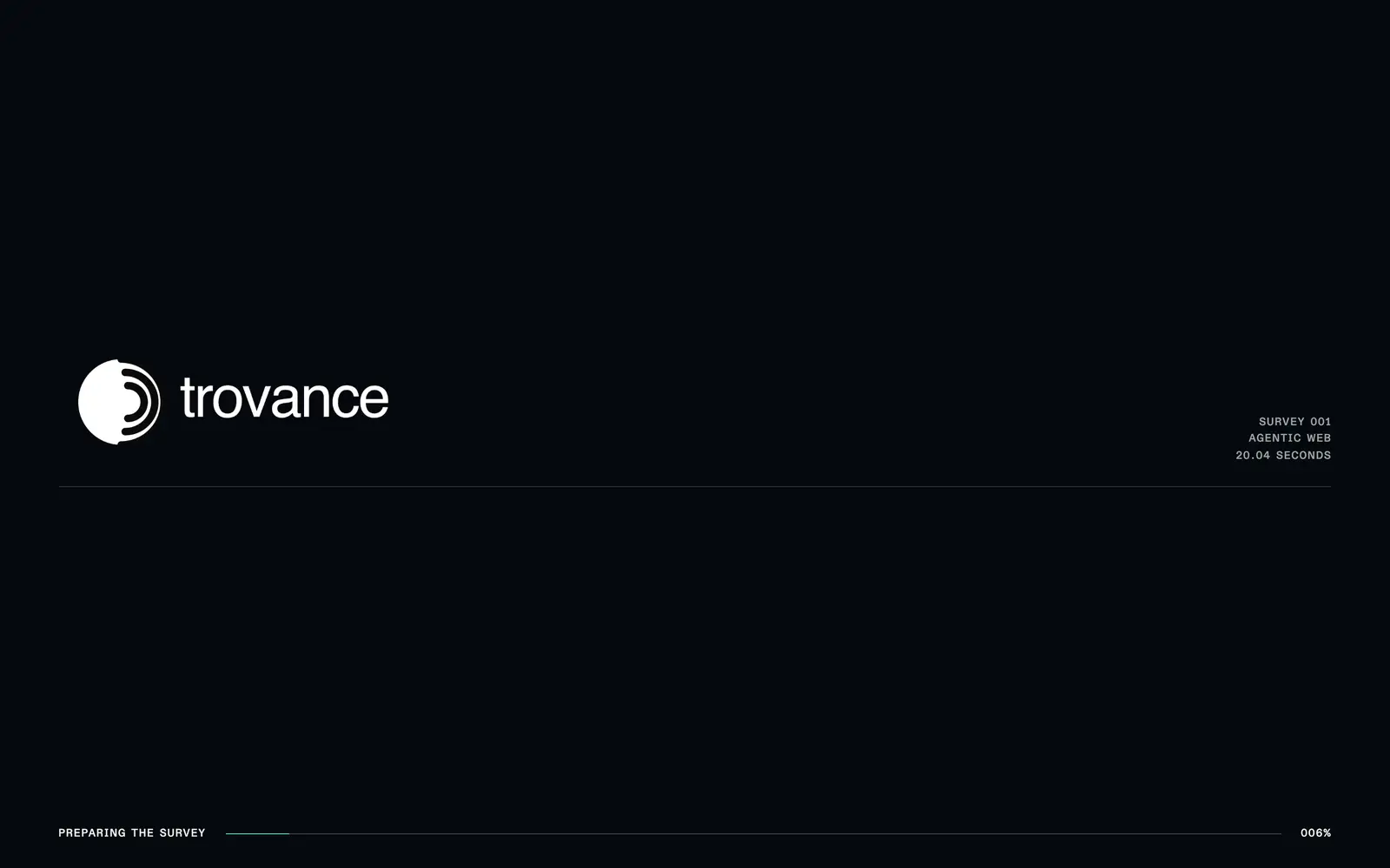 Screenshot of the Trovance AI website