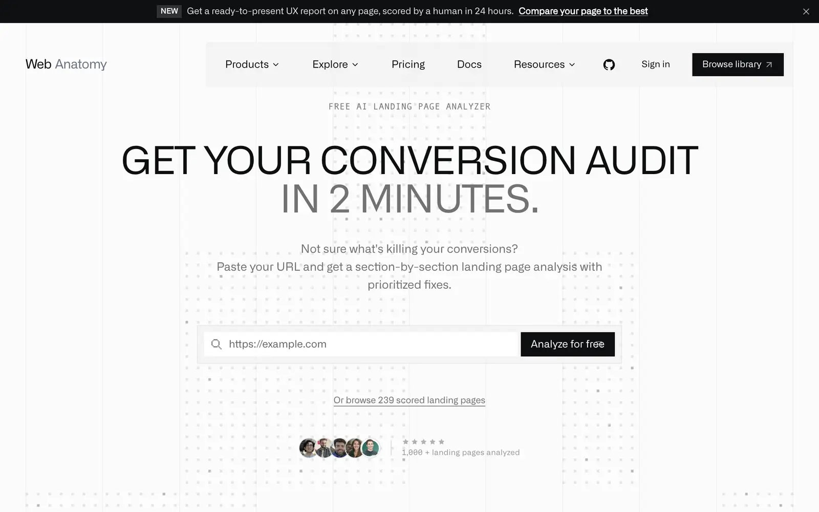 Screenshot of the WebAnatomy website