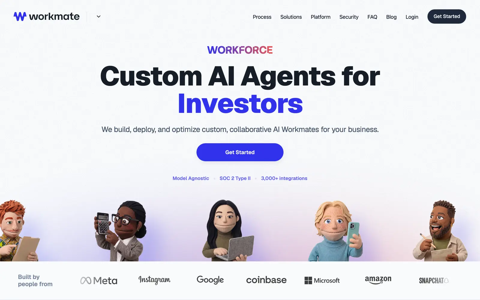 Screenshot of the Workmate website